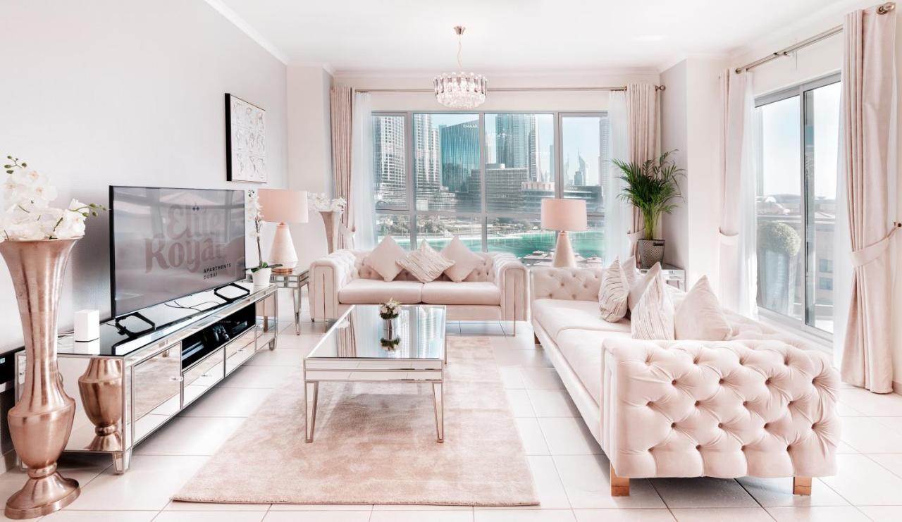 Elite Royal Apartment - Full Burj Khalifa & Fountain View - Brilliant - 2 Bedrooms & 1 Open Bedroom Without Partition Дубай Екстер'єр фото