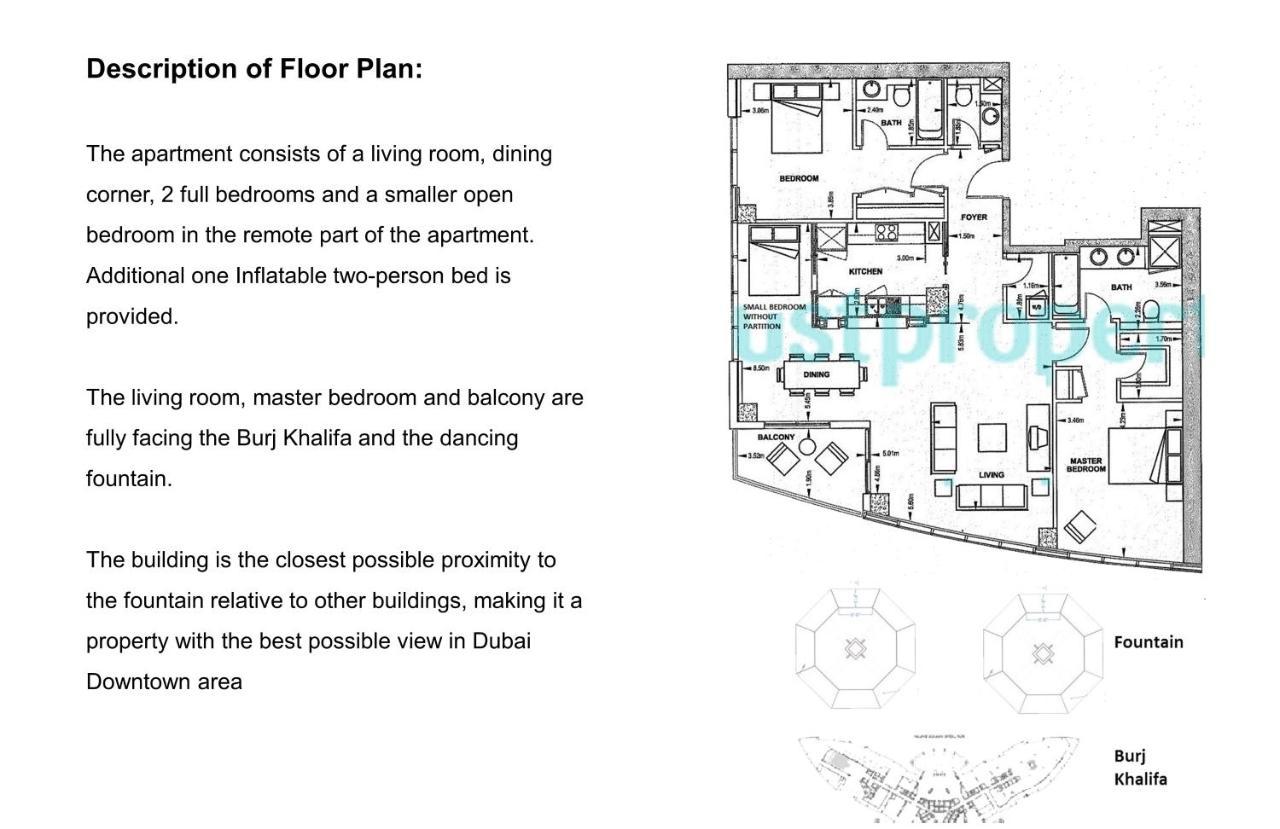 Elite Royal Apartment - Full Burj Khalifa & Fountain View - Brilliant - 2 Bedrooms & 1 Open Bedroom Without Partition Дубай Екстер'єр фото